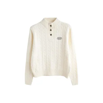 Tonlion Sweaters Women's Ecru
