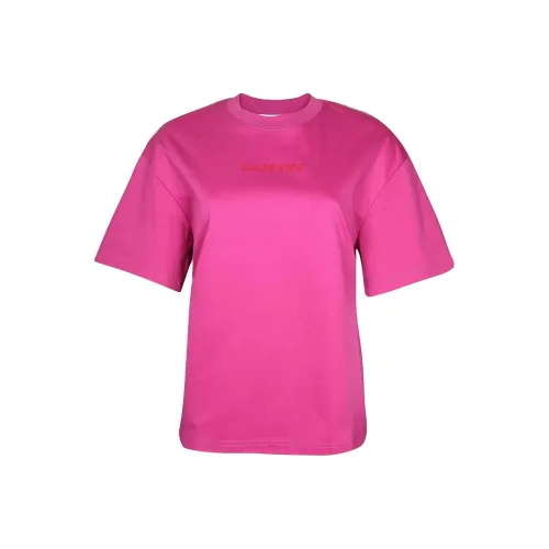 Lanvin Logo Embroidered Crewneck T Shirt
