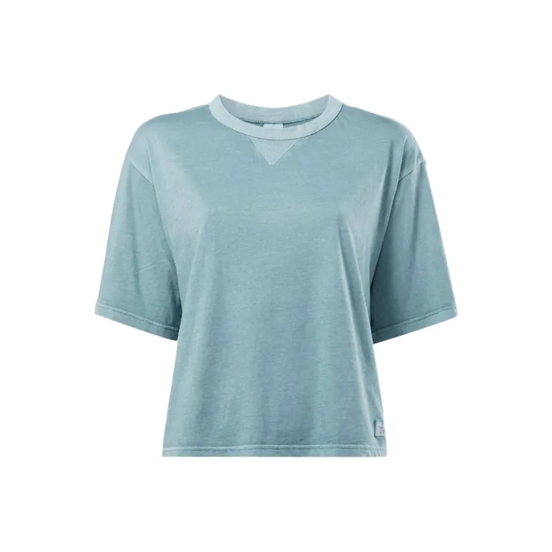 Reebok Drop Shoulder Sleeve T-Shirt Women's Basketball Blue-0