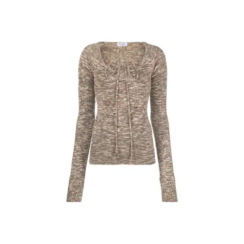 The Attico Tie-front Knitted Top