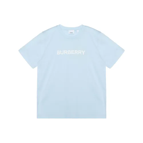 Burberry Drop Shoulder Sleeve T Shirt Women's Blue