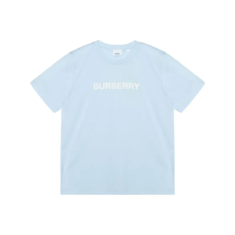 Burberry Drop Shoulder Sleeve T Shirt Women's Blue-0