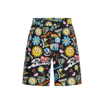 Biyin Leufen x Hattie Casual Shorts Men's 07 Black