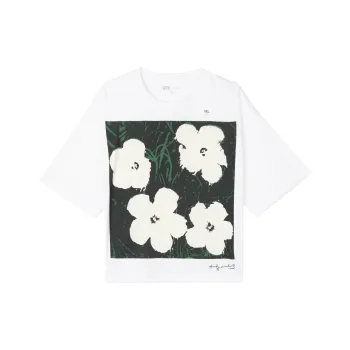 UNIQLO x Andy Warhol SS23 Drop Shoulder Sleeve T Shirt Women's White
