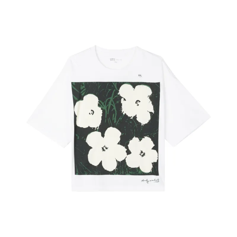 UNIQLO x Andy Warhol SS23 Drop Shoulder Sleeve T Shirt Women's White-0