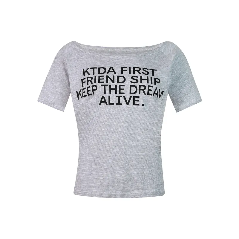 KTDA Regular T Shirt Women's Light Gray-0