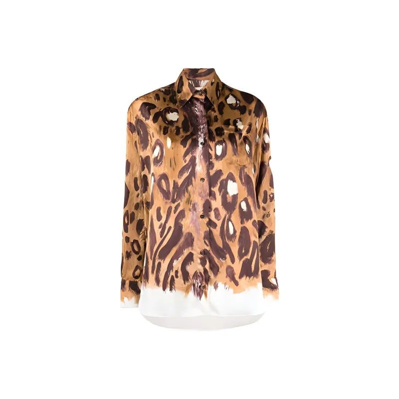 MARNI Wild Bunch Printed Satin Long Shirt-0