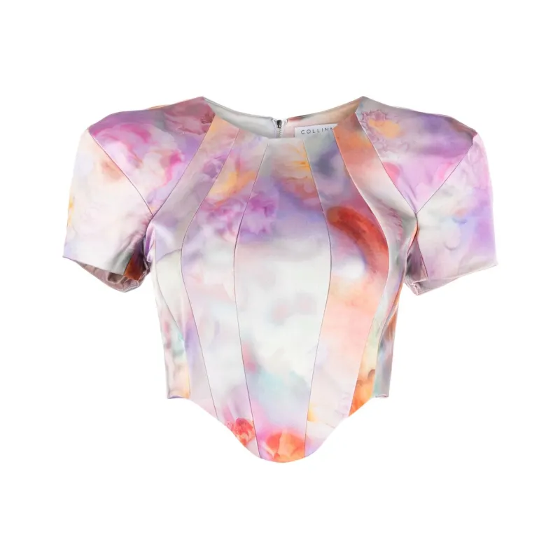Collina Strade Ava Cropped Corset Top-0