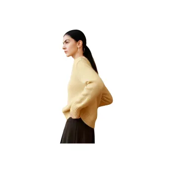 INSUN Sweater Women's Light Yellow