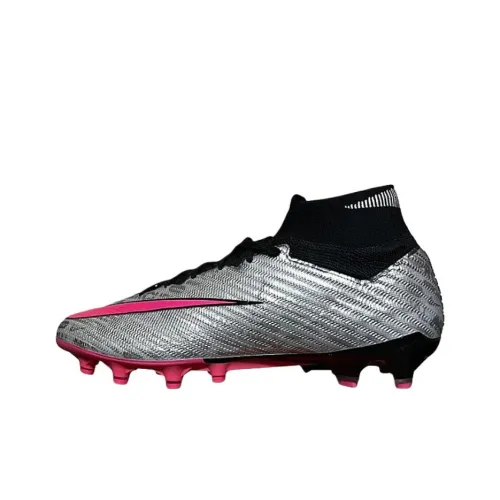 nike mint Zoom stars Superfly 9 Anti Slip Wear Resistant Soccer Shoes Women's Silver Pink