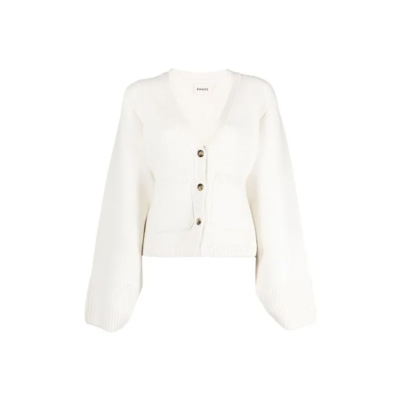 KHAITE The Scarlet Cashmere Cardigan-0