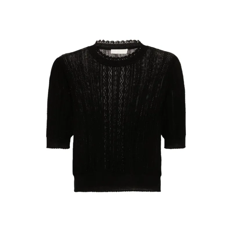 Ulla Johnson Gemma Pointelle-knit Top-0