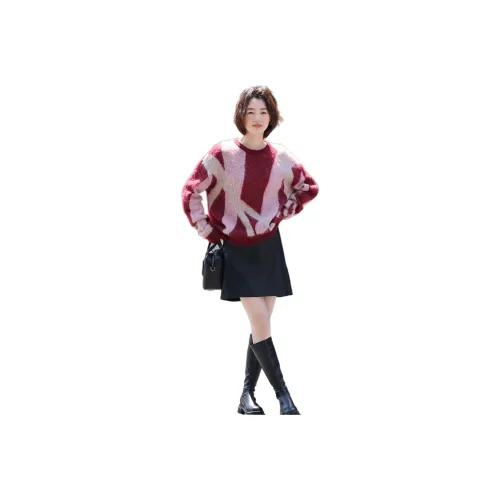 Demana Sweater Women's Burgundy