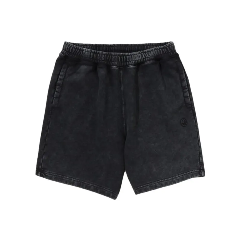 Bape Garment Dye One Point Relaxed Fit Sweat Shorts-0
