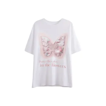 Olrain T-Shirts Women's Ecru