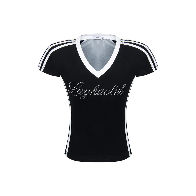 YINLEI Set in Sleeve T Shirt Women's-2