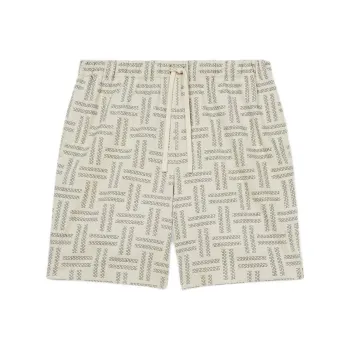 KENZO Weave Printed Elastic Waist Shorts