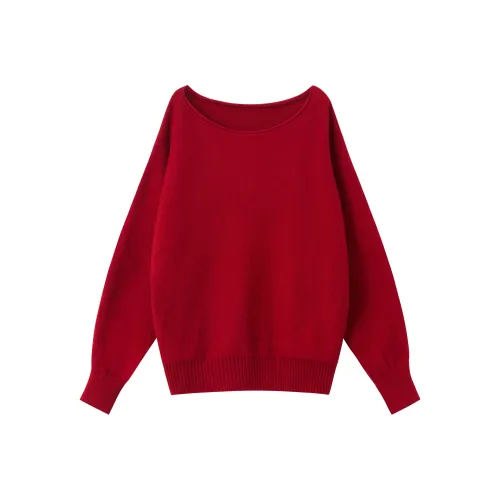 XUANSHU Sweaters Women's Red