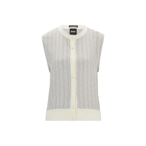 HUGO BOSS Knitted edge Panelled Jacket