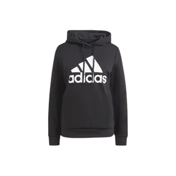 Adidas Essentials Logo Fleece Hoodie Black/White