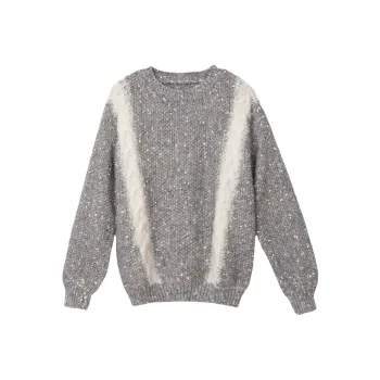 FAWENXIANGZI Sweater Women's Gray