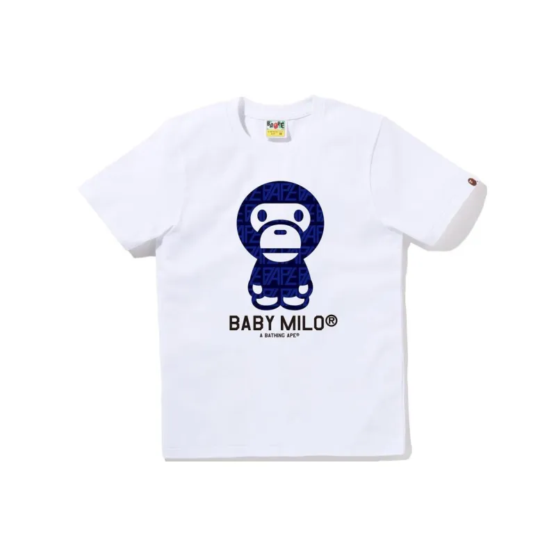 A BATHING APE Baby Milo Logo-monogram T-shirt-3