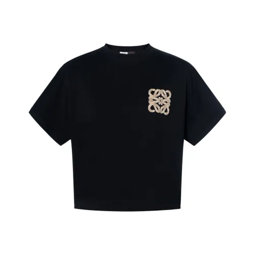LOEWE Paula's Ibiza Drop Shoulder Sleeve T Shirt Women's Black