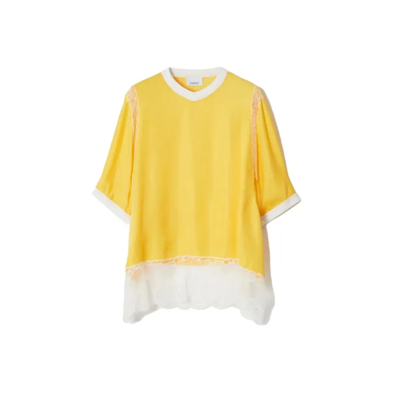 Burberry T-Shirts Women's Dandelion Yellow-0