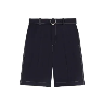 JIL SANDER Belted Knee Length Shorts