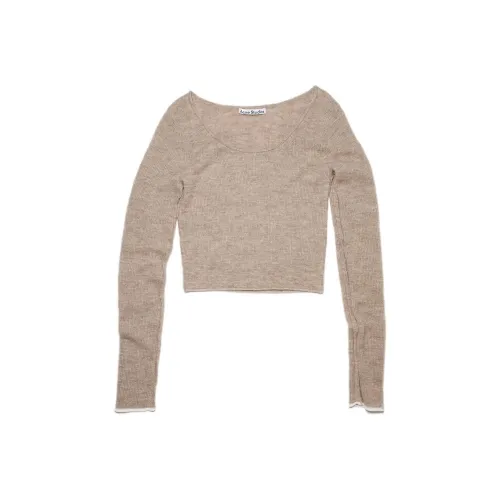 Acne Studios Cashmere Sweaters Women's Mushroom Beige