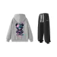 Clothing Set (Gray Sweatshirt+Black Sweatpants)