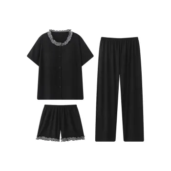 O'MESIK Pajama Set Women's Black