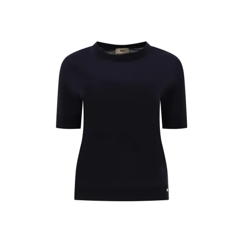 HERNO Short Sleeved Crewneck Knitted Jumper