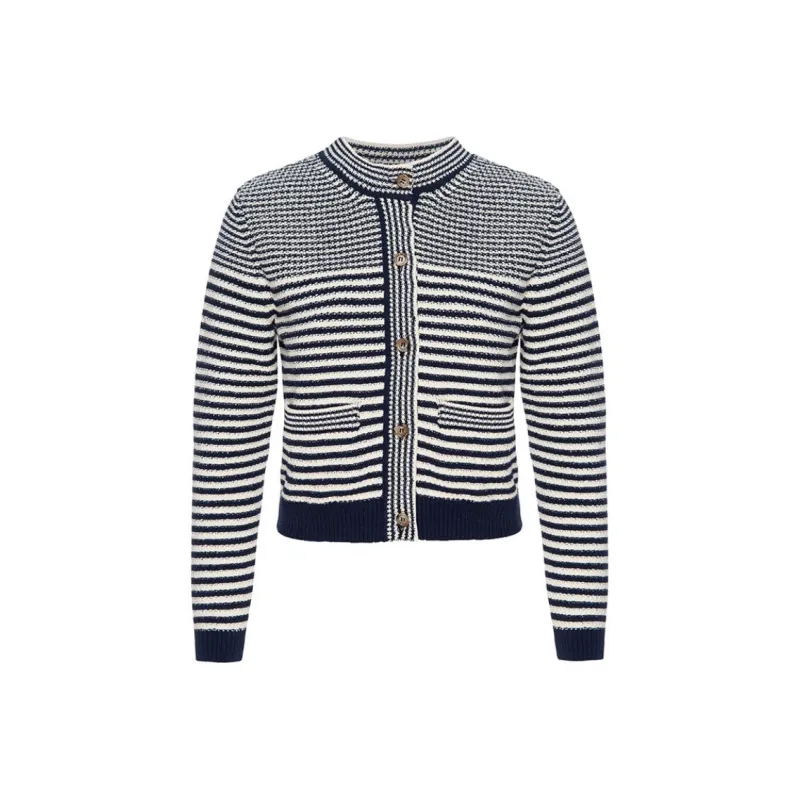 FRAME Breton Striped Cardigan-0