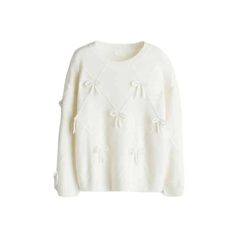 H&M New Year Sweaters Women's White-0