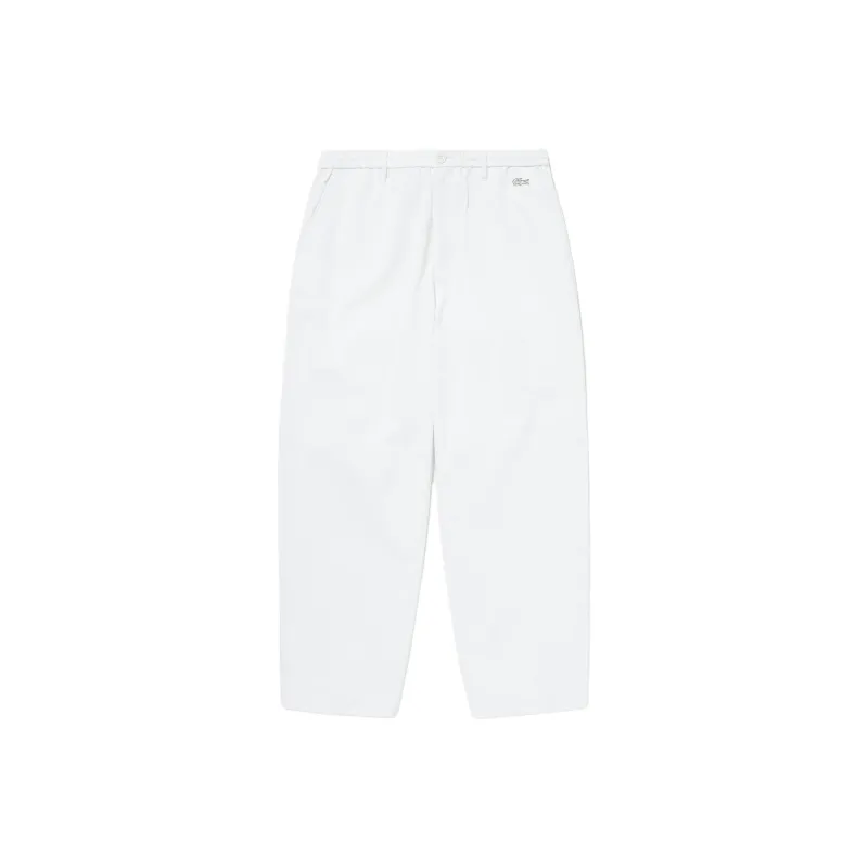LACOSTE Gigatal Easy Wide Pants Casual Pants Men's White-0