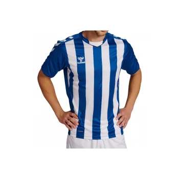 Hummel HmlCORE XK STRIPED JERSEY S/S Soccer Jerseys Men Blue/White