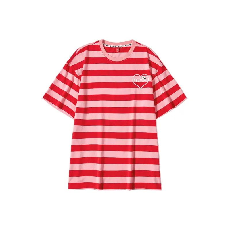 EPTISON WOMAN Striped Cotton T shirt-6