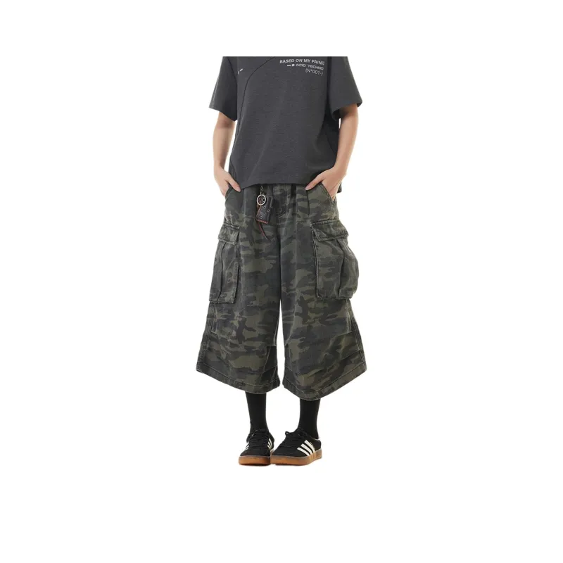 NEVER RULE Casual Shorts Unisex Camouflage-0