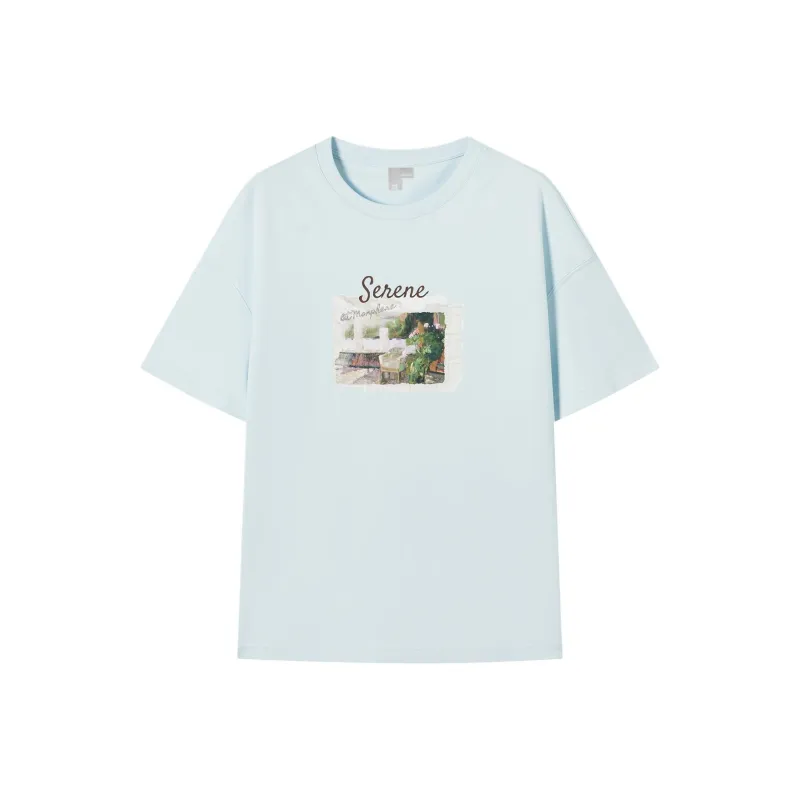 DIALOGUE Drop Shoulder Sleeve T Shirt Women's-0