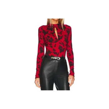 FREE PEOPLE T-Shirts Women's Red
