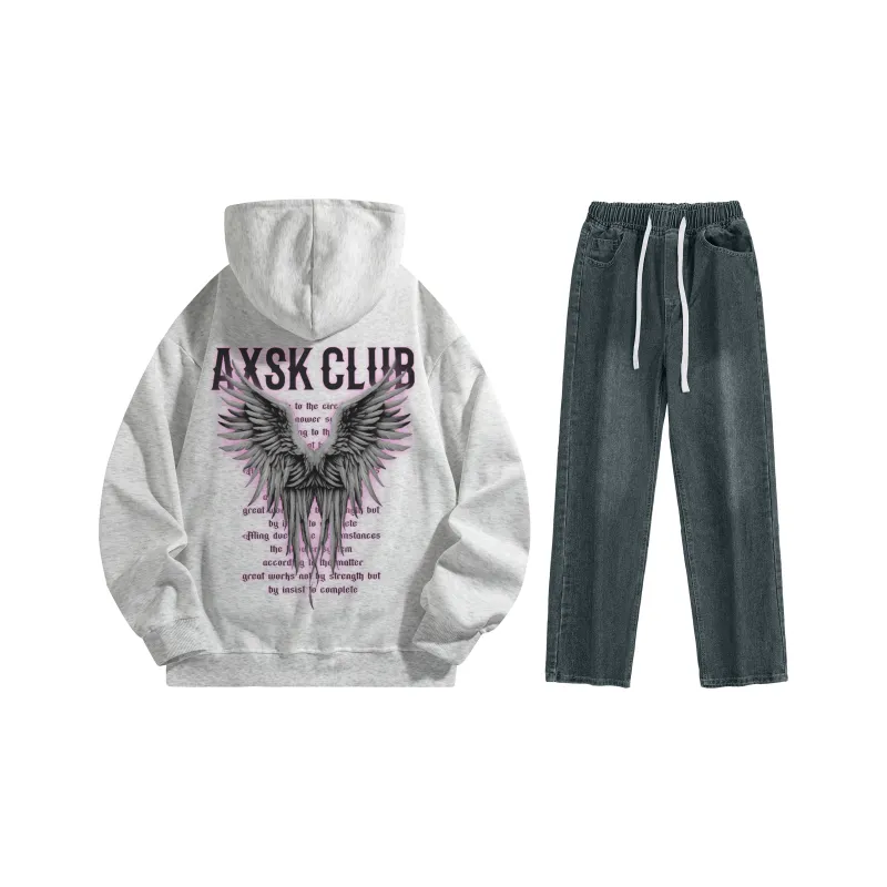 A.X.S.K Sweatshirt Sets Unisex-147