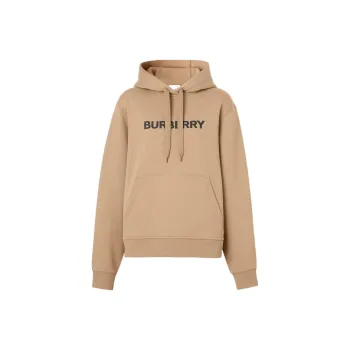 Burberry Logo Detailed Drawstring Hoodie