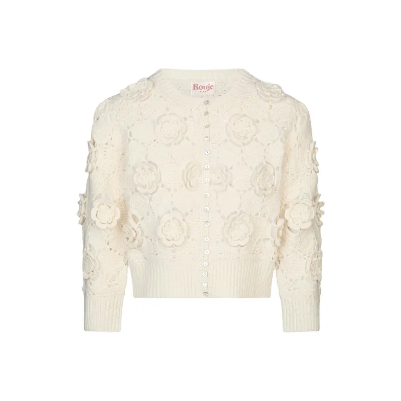 Rouje FW24 NERINA CARDIGAN Sweater Women's Beige-0