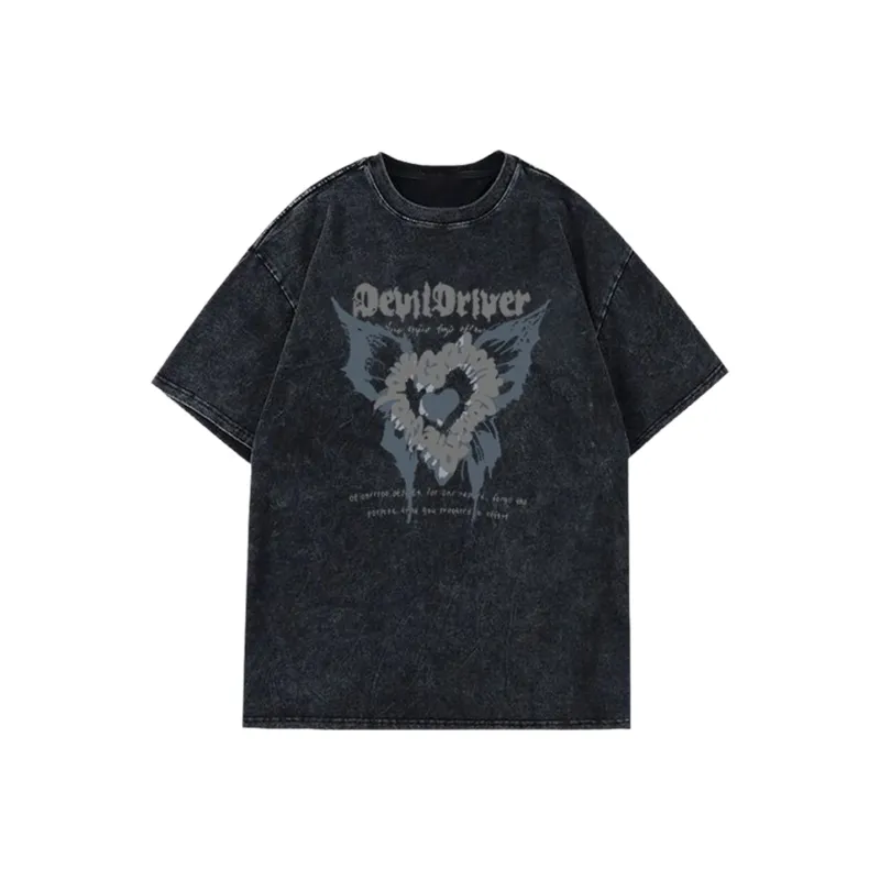 Ning Cai Yuer T Shirt Women's Washed Black-0