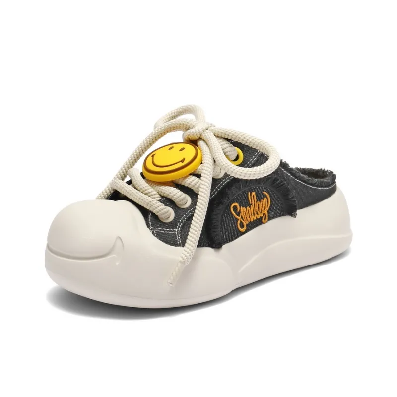 SMILEY x BELLE Abrasion Resistant Closed Toe Slippers Women's-5