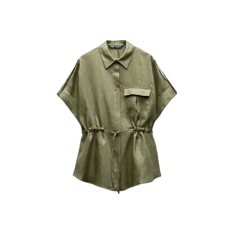 ZARA Shirts Women's Khaki-0