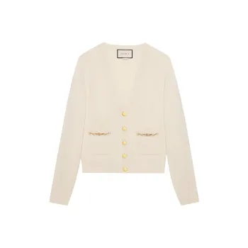 GUCCI Cashmere Sweaters Women's White