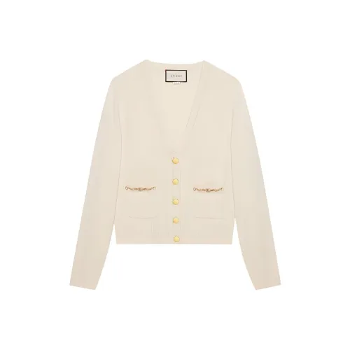 GUCCI Cashmere Sweaters Women's White