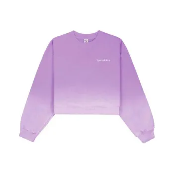 SPORTY & RICH Dip Dye Logo embroidered Sweatshirt
